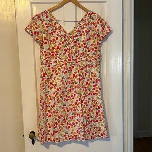 Boden Charming Print Regatta Cotton Dress